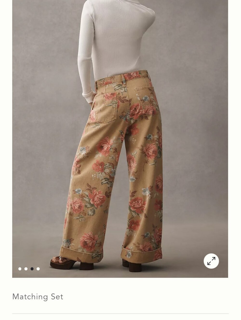 Pilcro Leon Double Hem Floral Jeans *20W * NWT - Picture 3 of 5